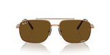 Ray-Ban RB8096 Michael Titanium Rectangular Sunglasses