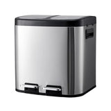 zhongxlla Bathroom Trash Can, Dual Compartment Step Trash Can