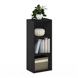 Furinno LUDER Book Shelf, 3-Cube Bookshelf, Bookcase with Open Shelves, 9.3 x 12 x 31.5, Blackwood