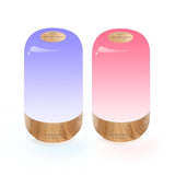 Tikkitouch Customized Long Distance Touch Lamps Set of 2 for Couples, Personalized Lamp with Custom Name & Personal Note, App Controlled WiFi & Bluetooth Connected Gift for Family and Friends