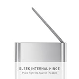 simplehuman Small Bathroom Trash Can with Lid, Stainless Steel Waste Basket, 5 Liter / 1.3 Gallon, Brushed