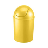 Umbra 1.25 Gallon Mini Waste Can with Removable Swing-Top Lid - Small Garbage Bin for Kitchen, Bathroom, Bedroom, Office - Yellow