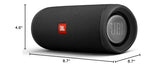 JBL Flip 5 (Black) + Bundle with divvi! Protective Hardshell Case JBL