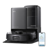 eufy Robot Vacuum E25, 20,000 Pa Suction,HydroJet Always-Clean Roller Mop, All-in-One Robot Vacuum and Mop Combo, Edge-to-Corner Cleaning, Zero-Tangle Design, AI Obstacle Avoidance (Upgraded)
