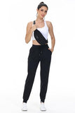 Athletic Joggers for Women with pockets Workout Running Track Pants Work Golf Gym Active Sport Sweatpants Comfy Cropped Lightweight Lounge Casual Travel Jogger Outfits Trendy Clothes 27" Black S