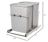 18.4 14.25 22-Inch Pull Out Trash Can, Platinum Knape & Vogt