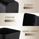 Hoolerry 9 Pieces Garbage Can 2 Gallon Small Trash Cans Bulk Bathroom Trash Bin Plastic Wastebasket Square for Bedroom