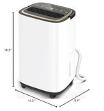 3000 Sq.Ft Dehumidifier for Basement with Drain Hose, 30 Pint Large Best Compressor Dehumidifiers for Home or Garage, Smart Humidity Control, 24H Timer & Child Lock, Ideal for Large Rooms, Garage