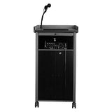 Oklahoma Sound Greystone Mobile Presentation Lectern with Wireless