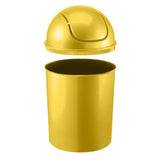 Umbra 1.25 Gallon Mini Waste Can with Removable Swing-Top Lid - Small Garbage Bin for Kitchen, Bathroom, Bedroom, Office - Yellow
