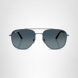 Ray-Ban Unisex Rb8097 William Titanium Square Sunglasses