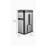 KLFBZAZ Household Smart Induction Trash Can with Lid 7L Bathroom
