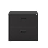 Hirsh 30" W Modern Metal Lateral File Cabinet with 2 Drawers & Secure Lock
