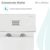 Toilet Dual Flush 1.1/1.6 gpf with 10" Rough In Swiss Madison