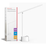 Honeywell Upgraded LED Desk Lamp - H01 Pro Sunturalux™ Foldable Desk Light with USB A+C Charging Port, 3 Color Modes (White)