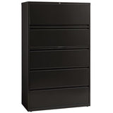 Pemberly Row 42-in Wide Metal Lateral Filing Cabinet, Black Powder Coat Finish