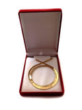 Jewelry Affairs 14k Yellow Real Solid Gold Imperial Herringbone Chain Necklace, 6.0mm, 24"