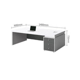 ABHNUGFS Study Writing Table PC Desks Desk Suitable for Office, Boss, Modern Manager, Executive Single Computer, Home(140 * 60 * 75cm)