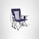 GCI Outdoor Comfort Pro Rocker Collapsible Rocking Chair & Outdoor Camping Chair, Indigo Blue