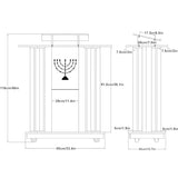 Lectern Podium Stand, Acrylic Pulpit Church Pulpit Church Podium - Rolling Pulpit Table Transparent Acrylic with Wheels