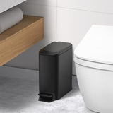 TIPGO Slim Bathroom Trash Can with Lid Soft Close