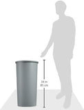 Rubbermaid Commercial Products Untouchable Trash Can, Gray, 22-Gallon