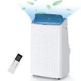 14,000 BTU Portable Air Conditioner, Cools up to 700 Sq. Ft. 3-in-1 Portable AC w/Fan & Dehumidifier w/Remote Control, 24-Hour Timer, 3-Speed Air/Nightlight