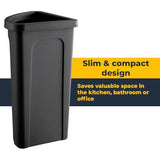 10 pcs 21 Gallon Corner Kitchen Waste Bin with Lid