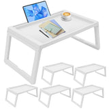 Set of 6 Bed Tray Table with Folding Legs, Breakfast in Bed Table Tray, Kids Lap Desk for Eating