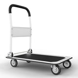 Heavy Duty Foldable Push Cart Dolly | 330 lbs. Capacity | Upgraded Collapsible Hand Truck