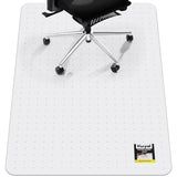 Kuyal Office Chair Mat for Carpet, 32x48 Clear Heavy Duty Computer Chair Mat, Under Desk Protector Carpeted Floors Mat, Easy Chair Movement,Ship Flat
