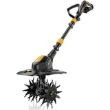 HEINPRO Cordless Tiller Cultivator Compatible with Dewalt 20V MAX Battery, 9In Tilling Width & 7In Depth Electric Tiller for Gardening (Tool Only)