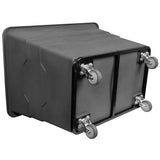 ReadySpace Commercial 16 Bushel Utility Cart with Steel Base, Poly Box Basket Truck, Laundry Cart, and Rolling Trash Bin