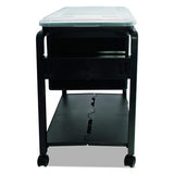 HomeStock Letter/Legal Rolling File Cart (18.5" L x 14.5" W x 21.75" H), Black, Lightweight