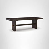 Signature Design by Ashley Burkhaus Rectangle Dining Room Extension Table, Removable Center Leaf, Seats up to 8, Wood, 40" W x 90" D x 30.25" H, Dark Brown