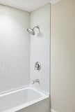 Moen Halle Spot Resist Brushed Nickel Tub and Shower Trim Kit Featuring Showerhead, Lever Handle, and Tub Spout with Posi-Temp Valve Included, 82970SRN
