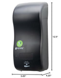 San Jamar Ecologic Rely Recycled Plastic Hybrid Electronic Foam Soap Dispenser, Refillable Soap Dispenser, Wall Mounted Dispenser with Zero Waste for Home and Business, 900 Ml, Black Pearl