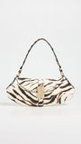 Ganni Women's Kat Zebra Shoulder Bag
