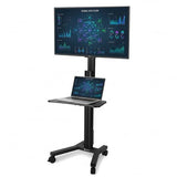 Yescom Rolling TV Stand Mobile TV Laptop Cart for 32" to 65" LCD LED Screen TVs Office Lecture