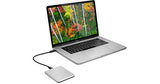 LaCie Mobile Drive, 2 TB , External Hard Drive HDD – Moon Silver