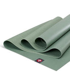 Manduka eKO Superlite Yoga Mat for Travel - Lightweight, Easy to Roll and Fold, Durable, Non Slip Grip, 1.5mm Thick, Leaf Green, 71" x 24" Manduka