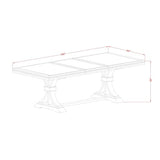 Luxe by East West Furniture NEFL9-AWA-04 - 9-piece kitchen set consists of a dinner table