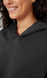 ODODOS Women's Modal Soft Oversized Hoodies Long Sleeve Hooded Sweatshirts Pullover Top with Kangaroo Pocket, Black, Large