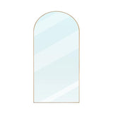 ZHUNFA Arched Full Length Mirror, 76x34 Oversized Floor Mirror with Stand