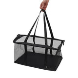 110lbs Heavy Duty Grocery Cart Portable Multi Use Grocery Carts Aluminum Removable Tote Bag Cart with 360° Swivel Wheels