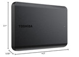 2TB Portable External Hard Drive USB 3.0, Black - HDTB520XK3AA TOSHIBA