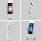 Mirror Photo Booth Touch Screen with Printer,45" Photo Mirror Booth with 22" Touch Screen Built