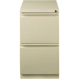 Pemberly Row 2 Drawers 27.75" Vertical Beige Metal Filing Cabinet Lockable Pre-Assembled Stationary Letter Size for Home
