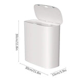 Automatic Trash Can Household Narrow Trash Can with Lid Plastic Toilet Smart Trash Can Bedroom