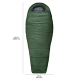 Amazon Basics Sleeping Bag for Adults, Mummy Style, Cold Weather, Olive Green Amazon Basics